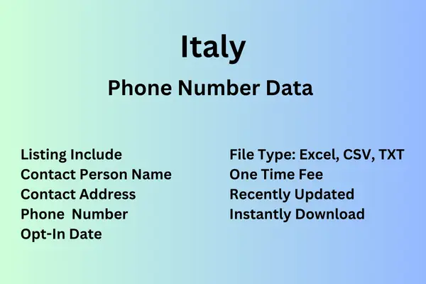 Italy number data