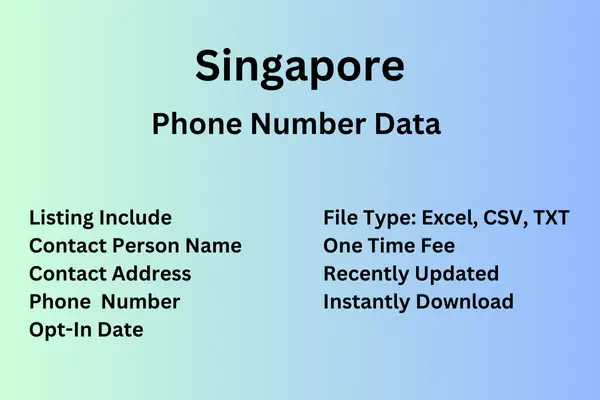 Singapore number data