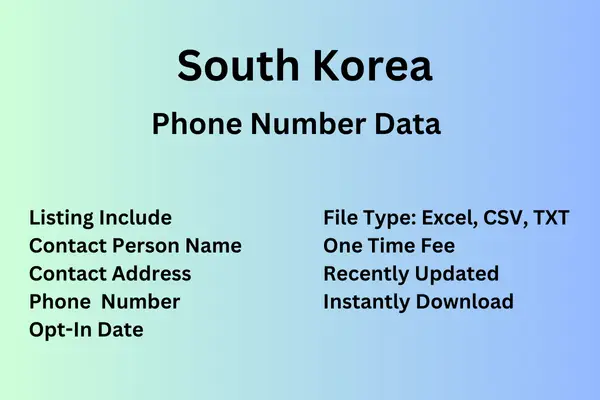 South Korea number data
