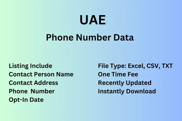 UAE number data