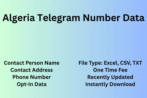 Algeria telegram number data