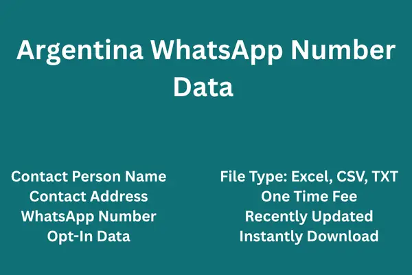 Argentina whatsapp number data