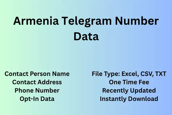 Armenia telegram number data