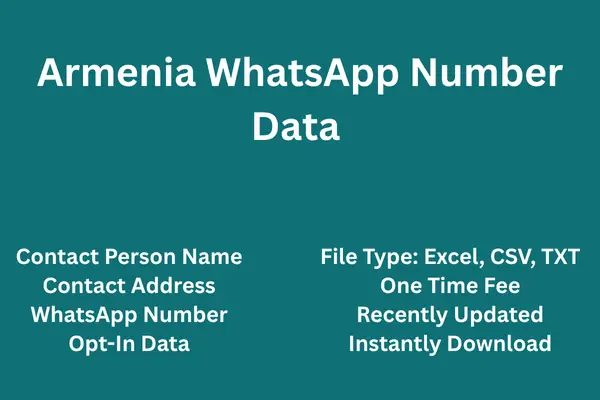 Armenia whatsapp number data