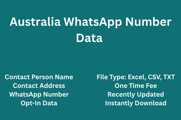 Australia whatsapp number data