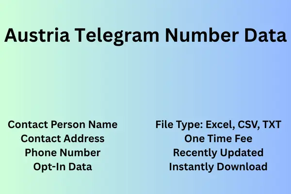 Austria telegram number data
