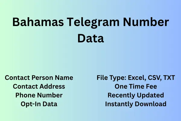 Bahamas telegram number data