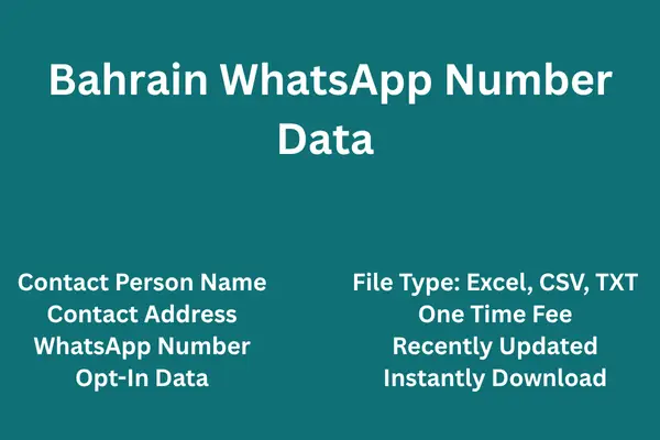 Bahrain whatsapp number data
