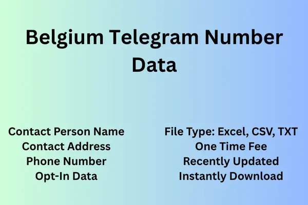 Belgium telegram number data