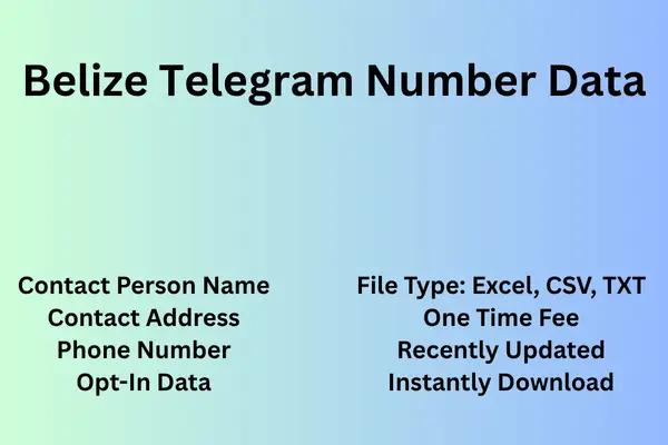 Belize telegram number data