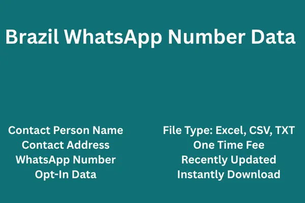 Brazil whatsapp number data