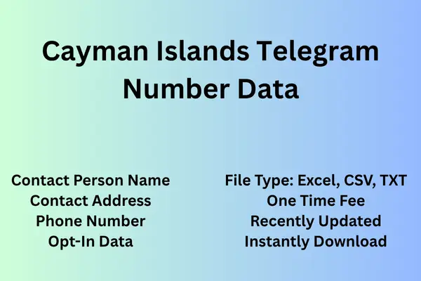 Cayman Islands telegram number data