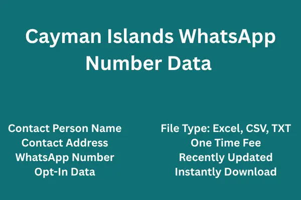 Cayman Islands whatsapp number data