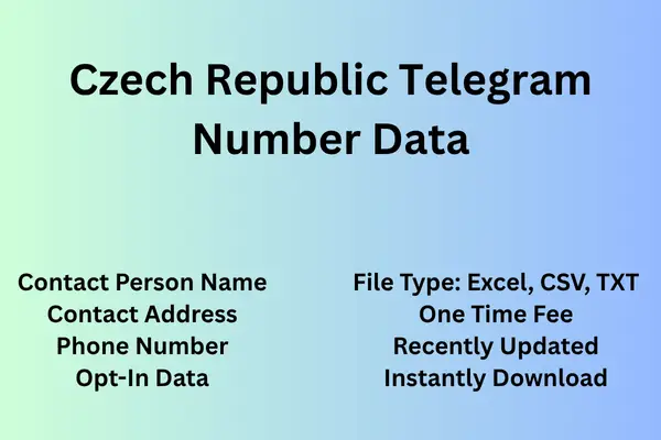 Czech Republic telegram number data