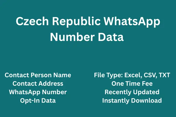Czech Republic whatsapp number data