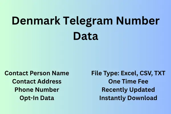 Denmark telegram number data