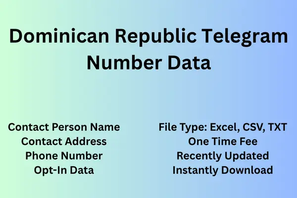 Dominican Republic telegram number data