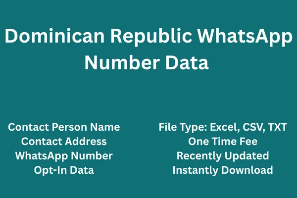Dominican Republic whatsapp number data