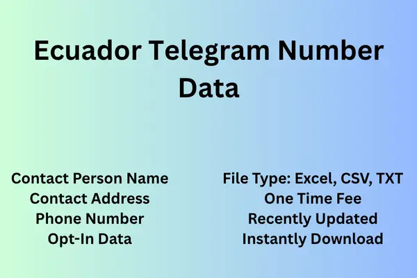 Ecuador telegram number data