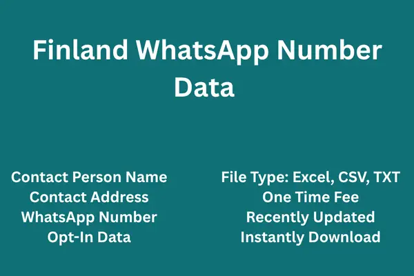 Finland whatsapp number data
