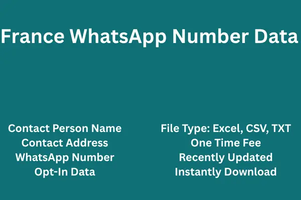 France whatsapp number data