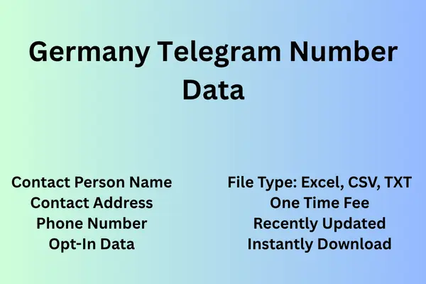 Germany telegram number data