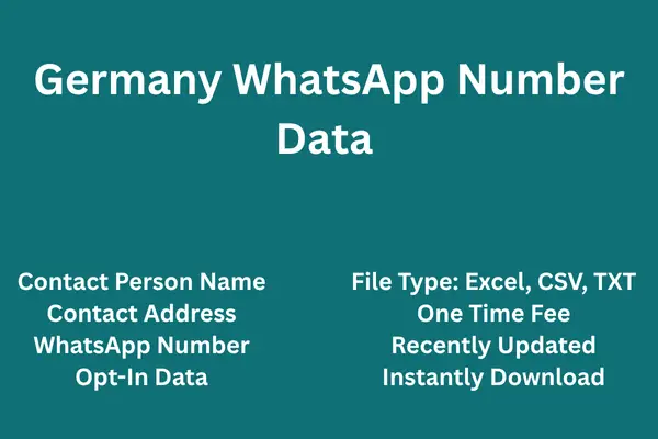 Germany whatsapp number data