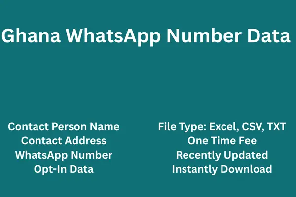 Ghana whatsapp number data