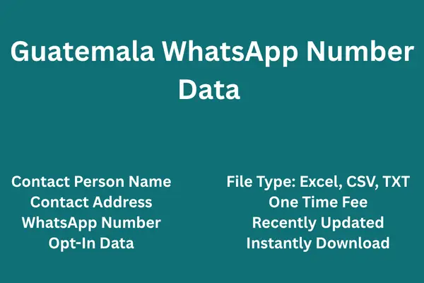 Guatemala whatsapp number data