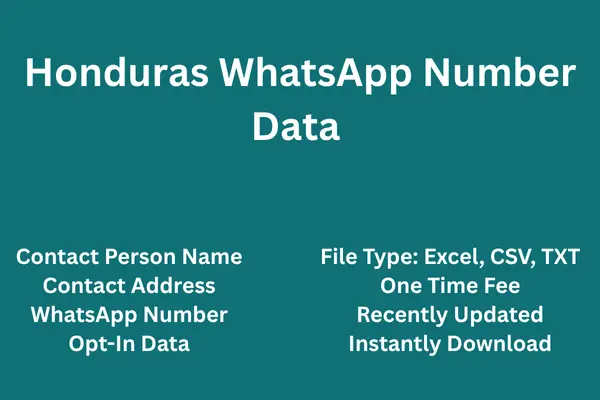 Honduras whatsapp number data