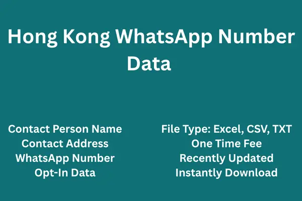 Hong Kong whatsapp number data