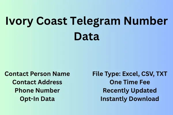 Ivory Coast telegram number data