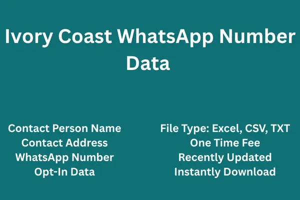 Ivory Coast whatsapp number data