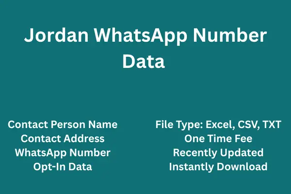 Jordan whatsapp number data
