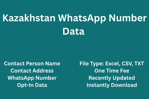 Kazakhstan whatsapp number data