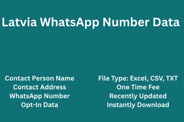 Latvia whatsapp number data