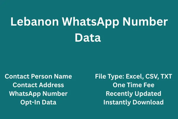 Lebanon whatsapp number data