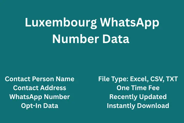 Luxembourg whatsapp number data