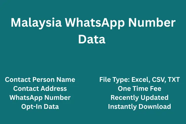 Malaysia whatsapp number data