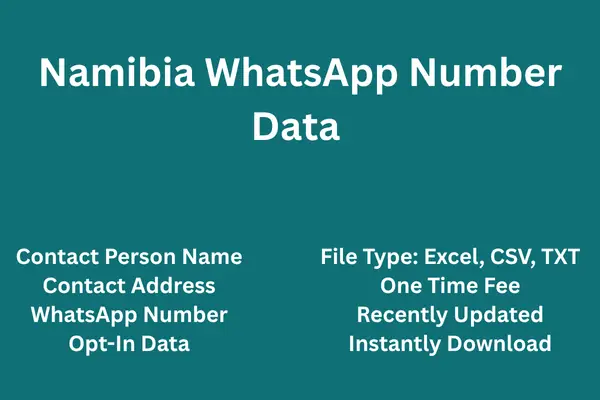 Namibia whatsapp number data