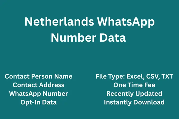 Netherlands whatsapp number data