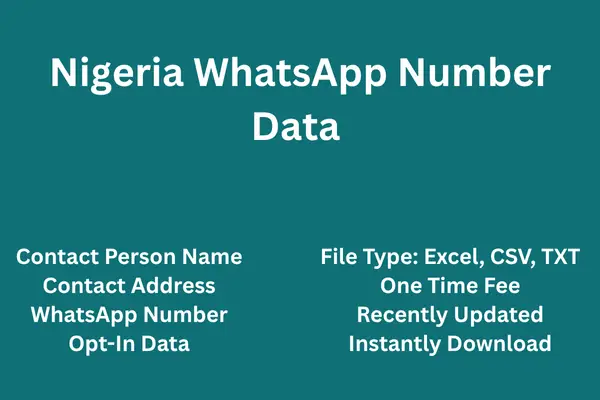 Nigeria whatsapp number data
