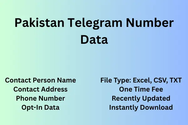 Pakistan telegram number data