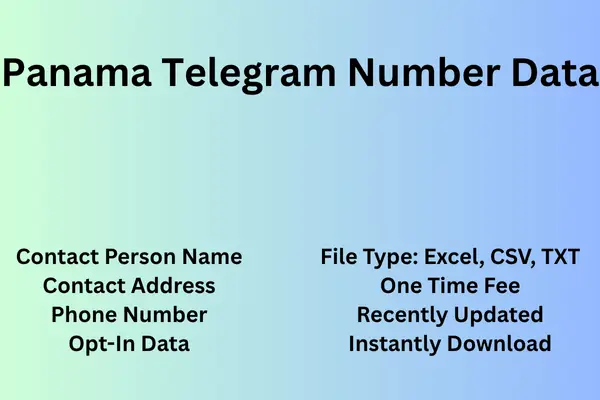 Panama telegram number data