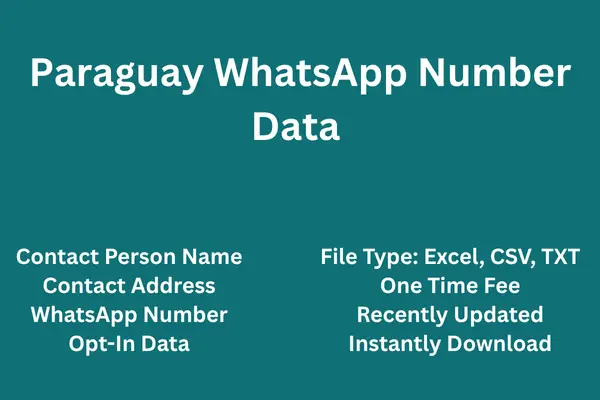 Paraguay whatsapp number data