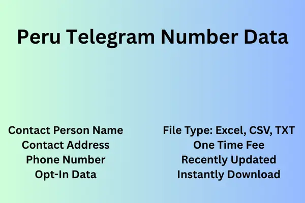 Peru telegram number data