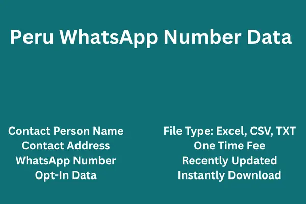 Peru whatsapp number data