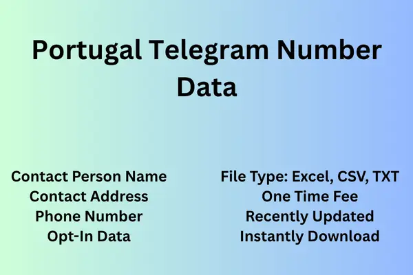 Portugal telegram number data