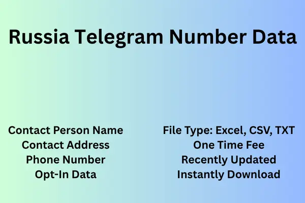 Russia telegram number data