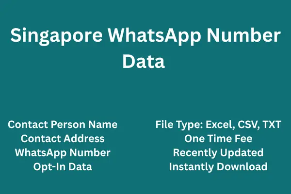 Singapore whatsapp number data